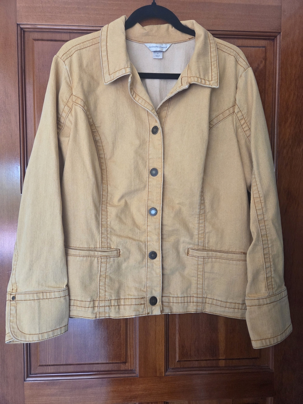 Christopher & Banks Mustard Snap-Front Jacket